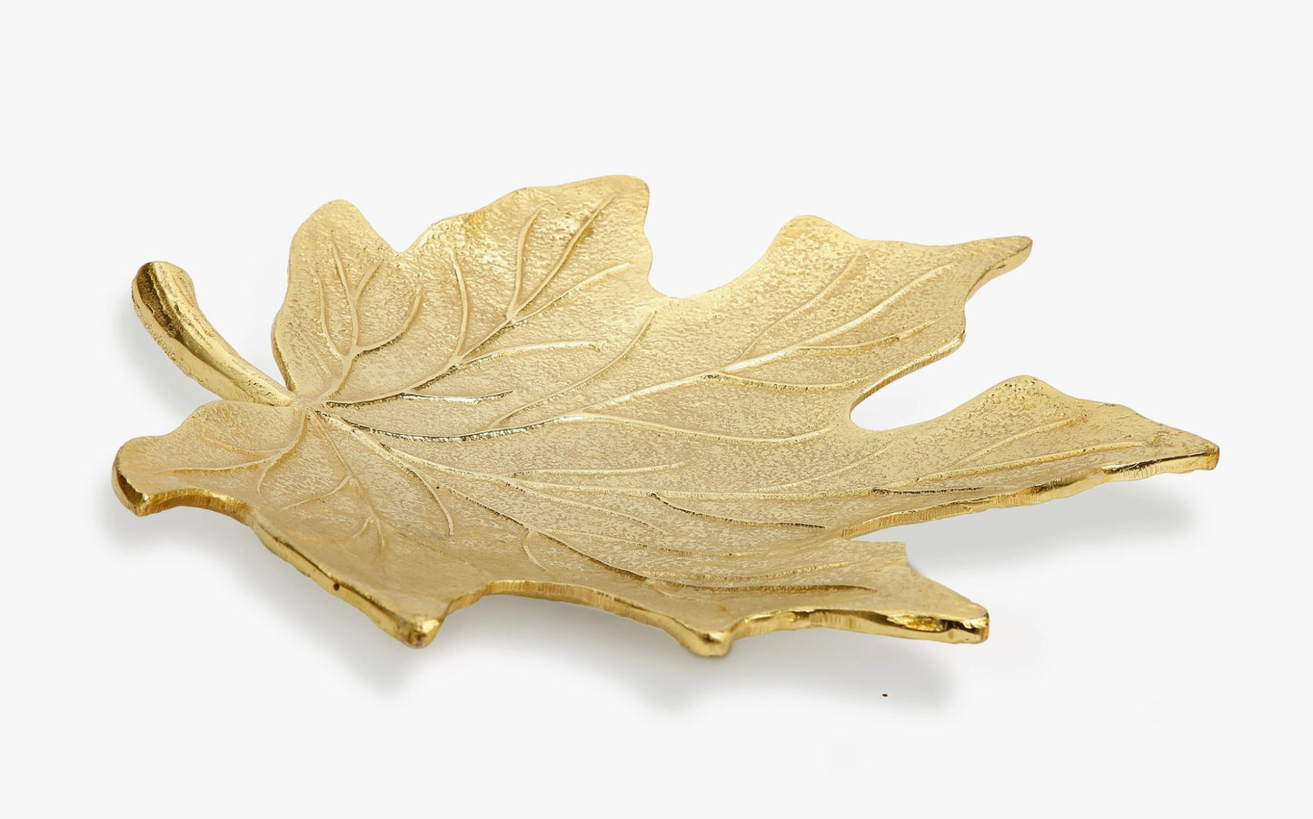 Marquise Gold Leaf Dish | Luxury gold glass decorative platter and centrepiece UK