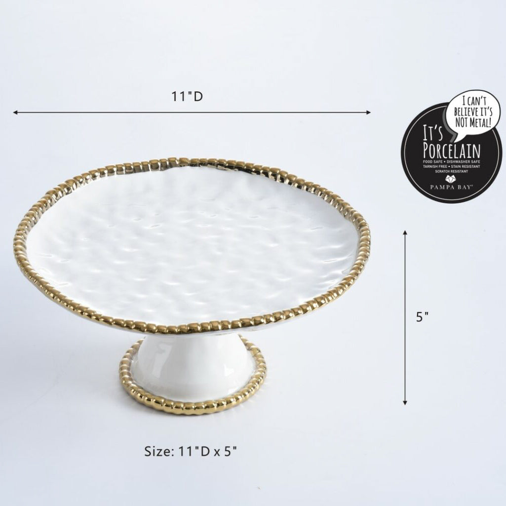 Golden Salerno Cake Stand