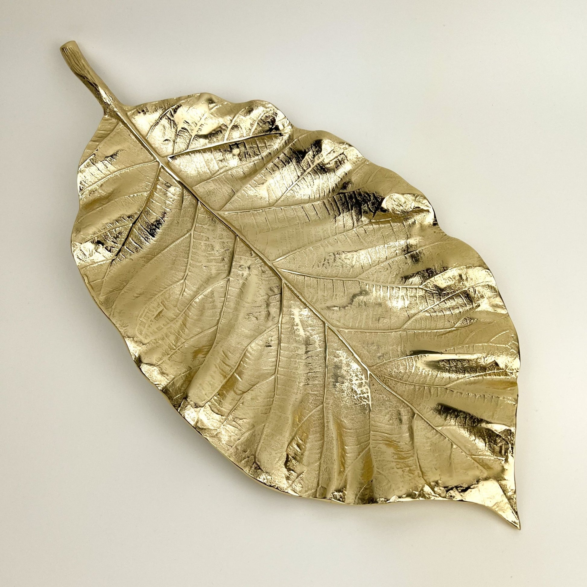 Aurora Gold Leaf Tray | Large luxury gold decorative centrepiece tray UK