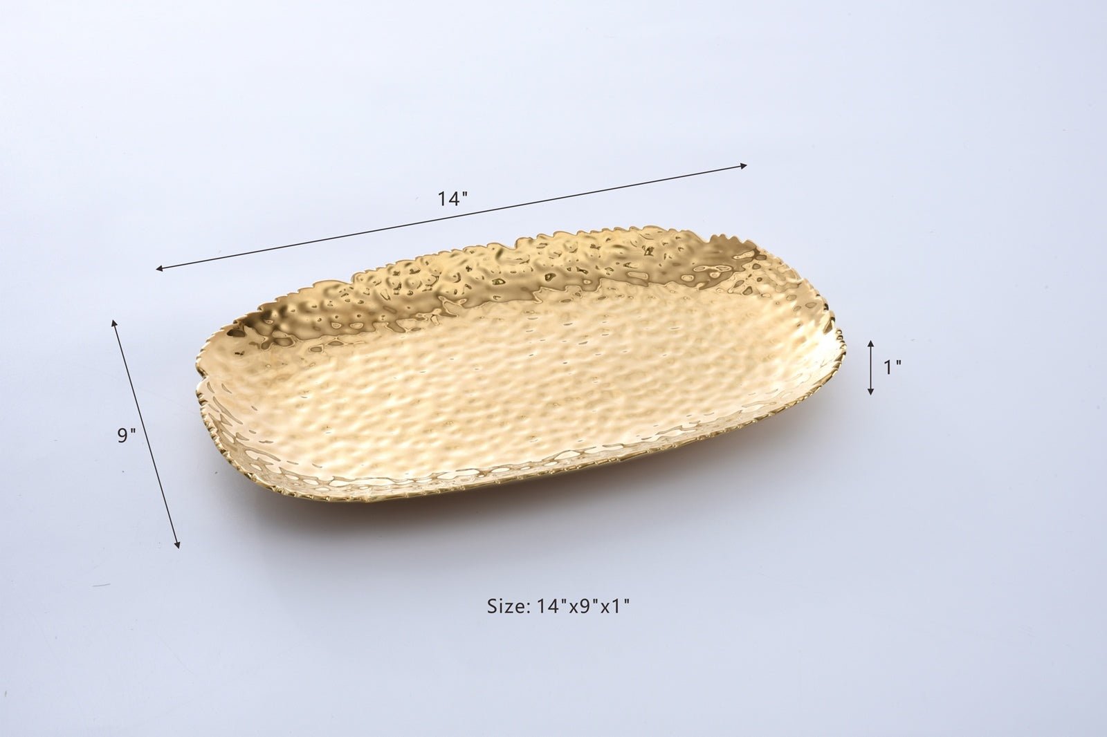 Golden Millennium Platter - Medium - Peak Home Decor